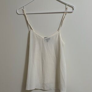 Topshop Cream Camisole with Spaghetti Straps